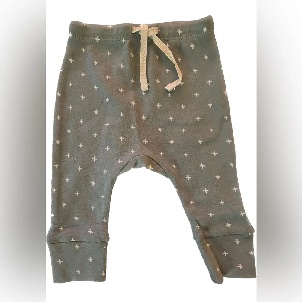 Quincy Mae organic 2 pc Pant Set, gender neutral, Color: Sea - Picture 3 of 8
